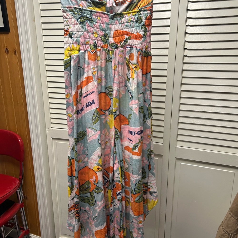 Nwot out from under urban outfitters Halter Flora midi jumpsuit - Picture 3 of 3